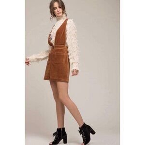 Moon River Overall Corduroy Dress NWT L